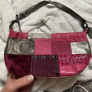 Coach purse , hot pink